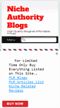 Mobile Screenshot of nicheauthorityblogs.com